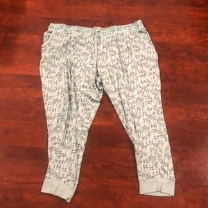 Secret treasures blue and black cat pj pants